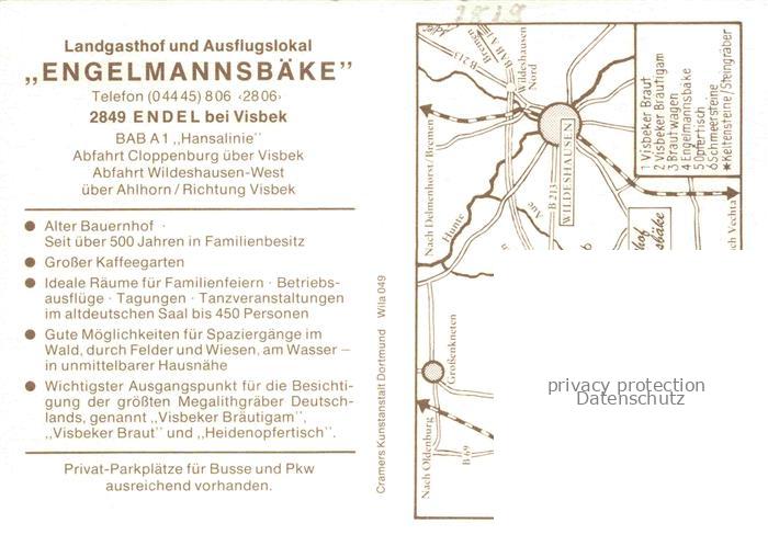 Endel Visbek Vechta Niedersachsen Landgasthof Engelmanns Baeke Hofansicht Am Ent – Bild 2