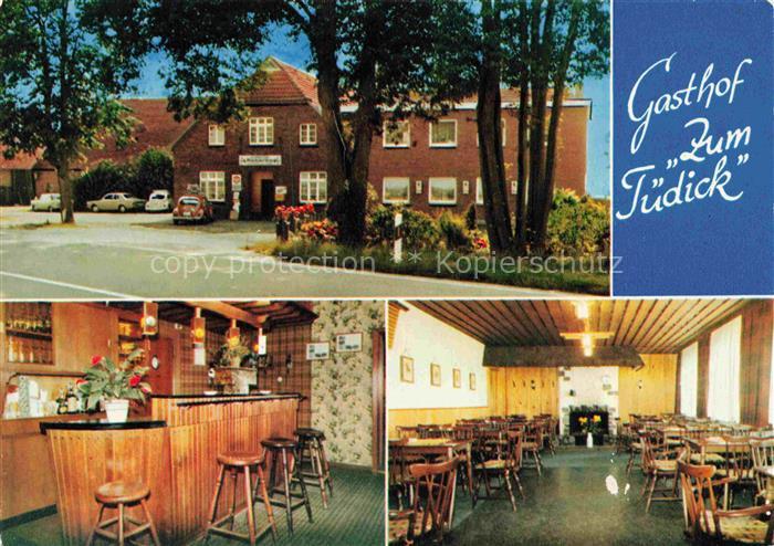 Tuedick Wardenburg Oldenburg Niedersachsen Gasthof Zum Tuedick Bar Gastraum