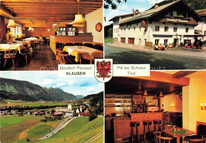 Pill Unterinntal Schwaz Tirol AT Gasthof Klausen Gastraum Bar Panorama
