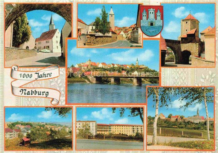 Nabburg Schwandorf Bayern Kirche Ortspartien Stadttor Partie an der Nab