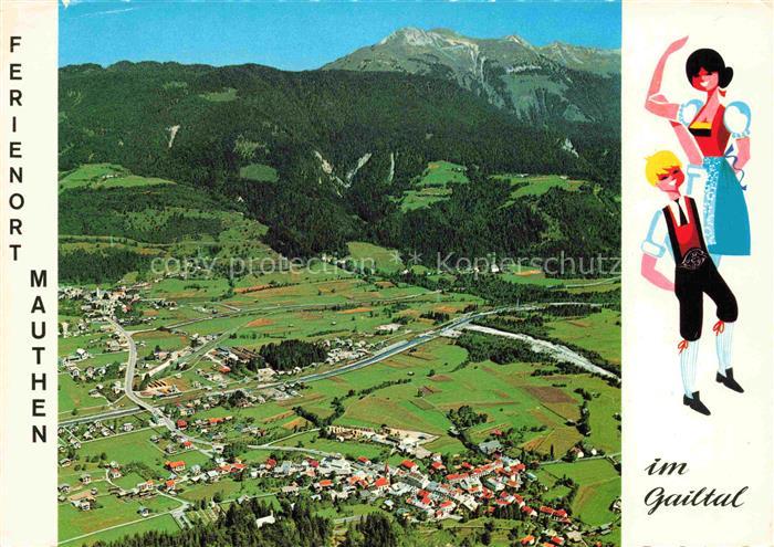 Mauthen Koetschach-Mauthen Hermagor Kaernten AT Fliegeraufnahme