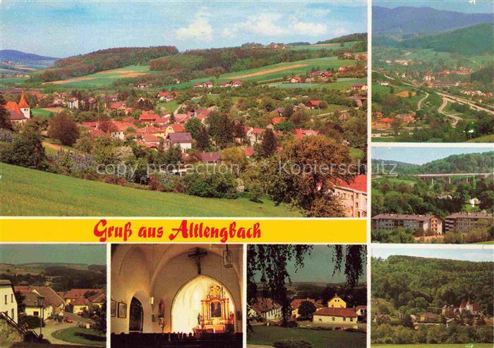 Altlengbach St Poelten Niederoesterreich AT Panorama Teilansichten Kirche Autoba