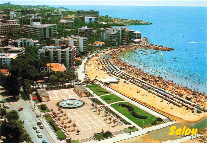 Salou Tarragona Costa Dorada ES Paseo y playa Fliegeraufnahme