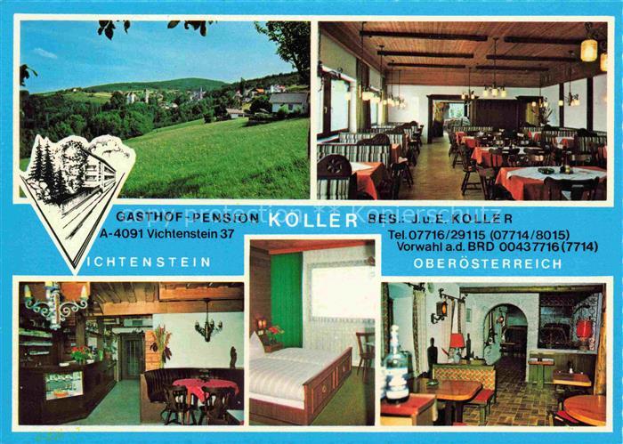 Vichtenstein Donau Oberoesterreich AT Gasthof Pension Koller Gastraeume Zimmer