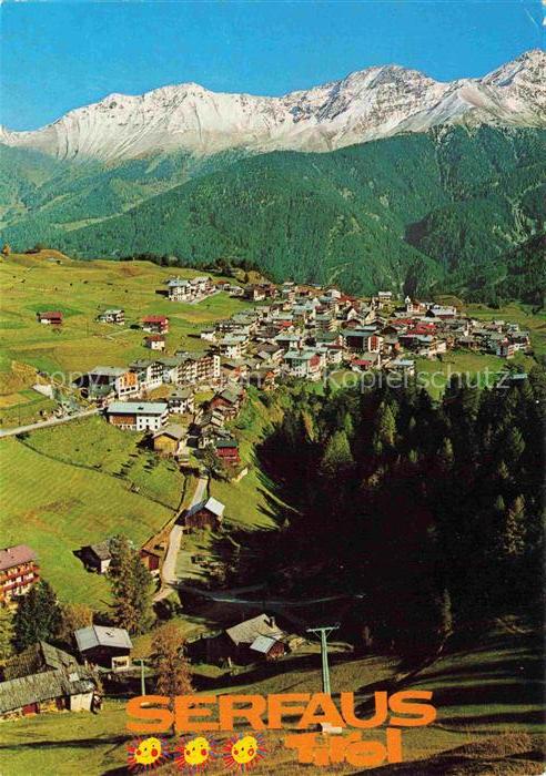 Serfaus Tirol AT Fliegeraufnahme