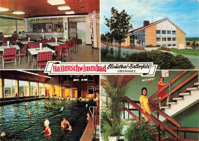 Clausthal-Zellerfeld Goslar Niedersachsen Milchbar im Hallenschwimmbad Gastraum