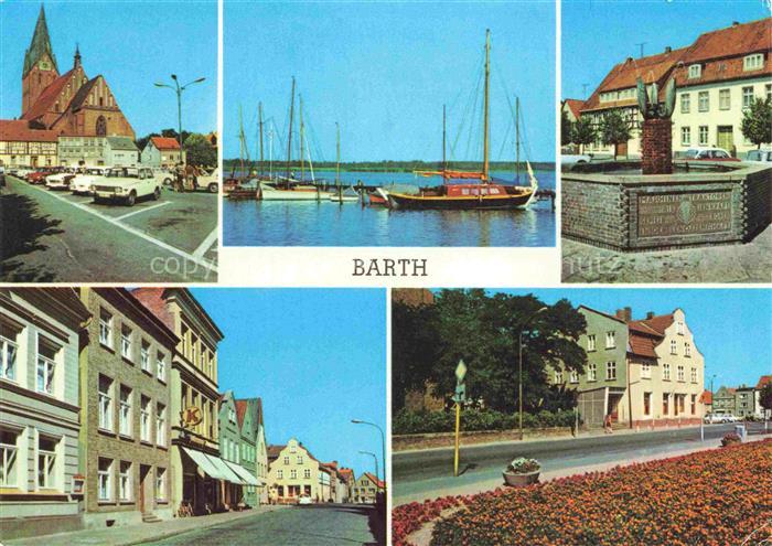 Barth Osteebad Ribnitz-Damgarten Mecklenburg-Vorpommern Markt An der Mole Brunne