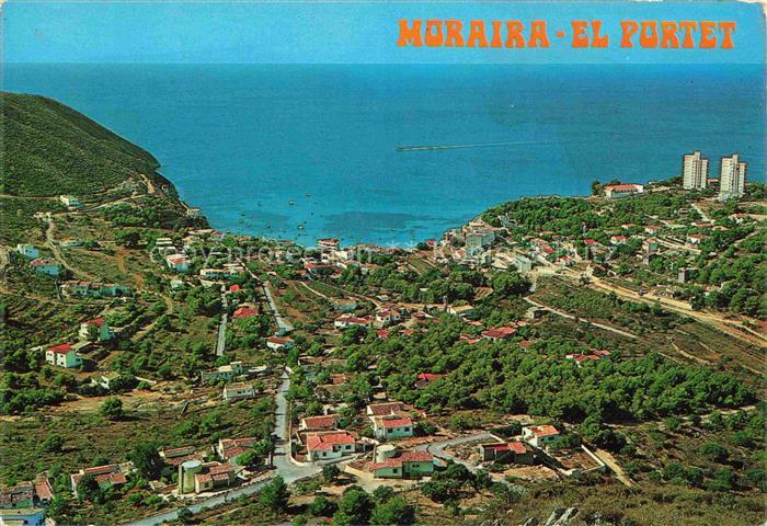 Moraira Alicante Valenciana ES El Portet Fliegeraufnahme