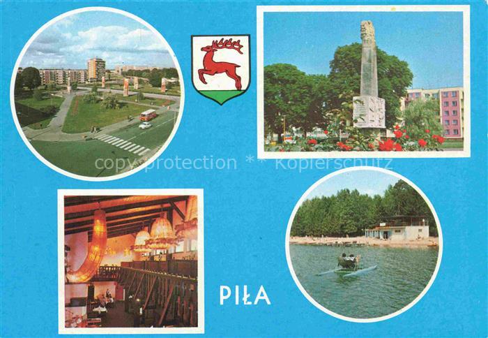 Pila al Piastow Schneidemuehl Pommern PL Siegesplatz. Denkmal zum tausendjaehrig