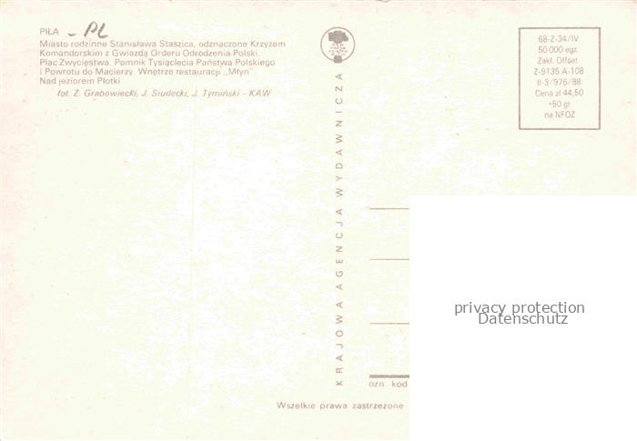 Pila al Piastow Schneidemuehl Pommern PL Siegesplatz. Denkmal zum tausendjaehrig – Bild 2