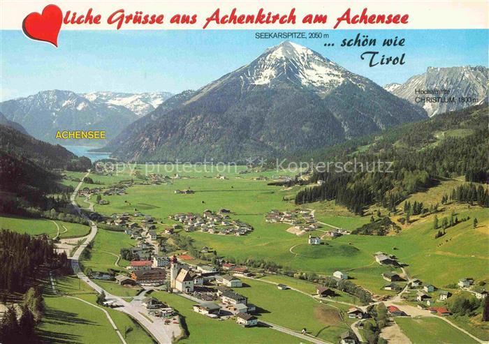 Achenkirch Achensee Tirol AT Fliegeraufnahme mit Seekarspitze