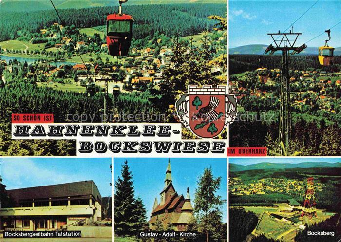 Hahnenklee-Bockswiese Harz Panorama Seilbahn Bocksberg Talstation Gustav Adolf K