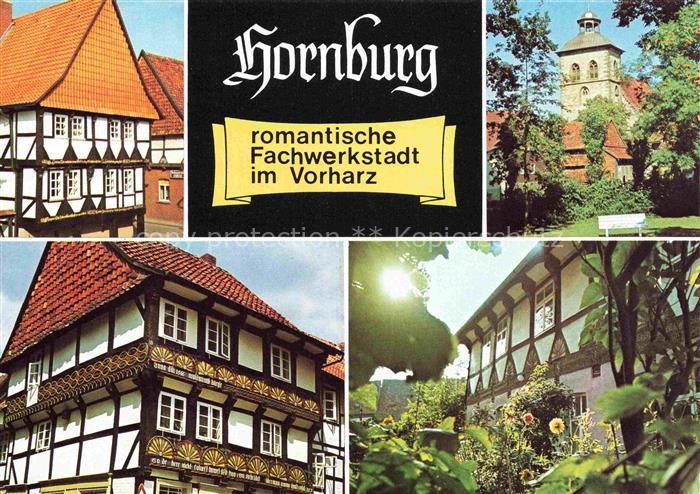 Hornburg Wolfenbuettel Harz Niedersachsen Fachwerkhaeuser Kirche