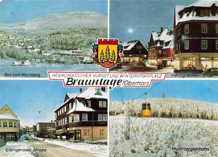 Braunlage Harz Niedersachsen Blick zum Wurmberg, Herzog, Wilhelm Strasse, Elbing