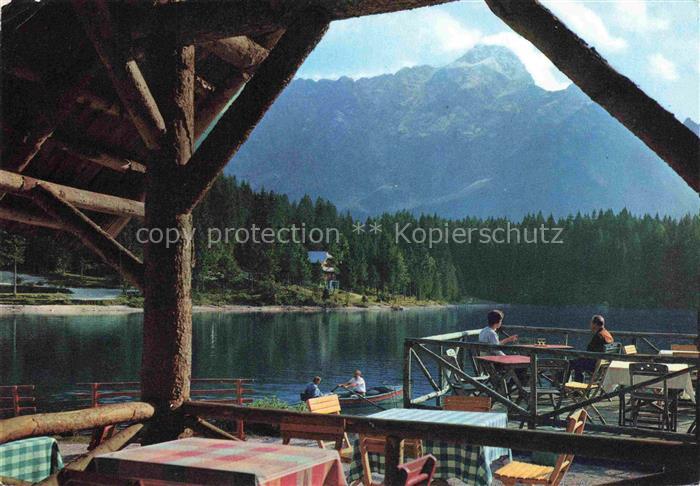 Weissenfelser Seen Laghi di Fusine Tarvisio Udine IT Erster See mit Markgart Gr