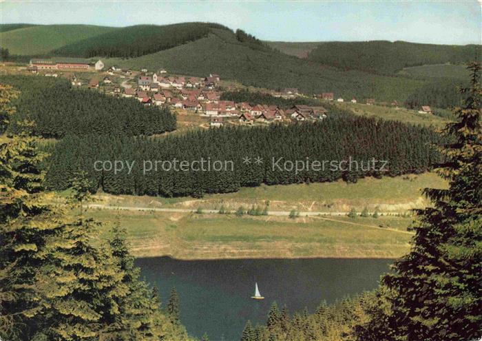 Schulenberg Oberharz Goslar Niedersachsen An der Okertalsperre Cafe Muhs Panoram