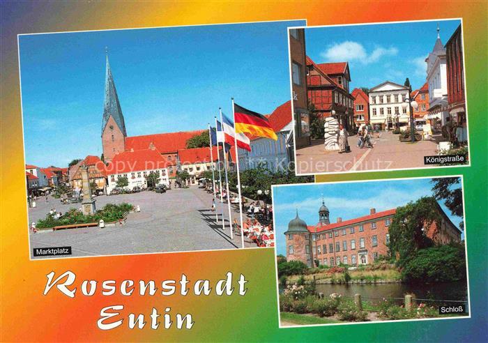 Eutin Schleswig-Holstein Marktplatz Koenigstrasse Schloss
