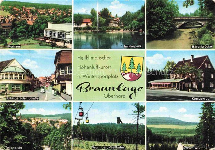Braunlage Harz Niedersachsen Kurhaus im Kurpark Baerenbruecke Elbingeroeder Stra