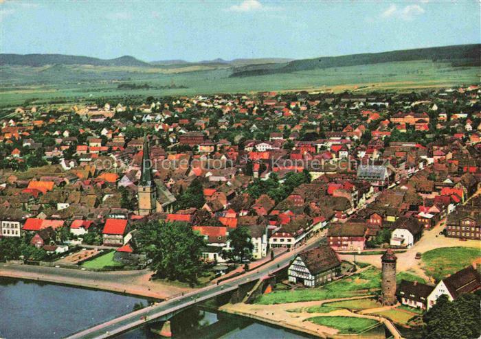 Holzminden Weser Niedersachsen Fliegeraufnahme