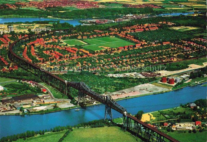 Rendsburg Schleswig-Holstein Hochbruecke ueber den Nord Ostsee Kanal
