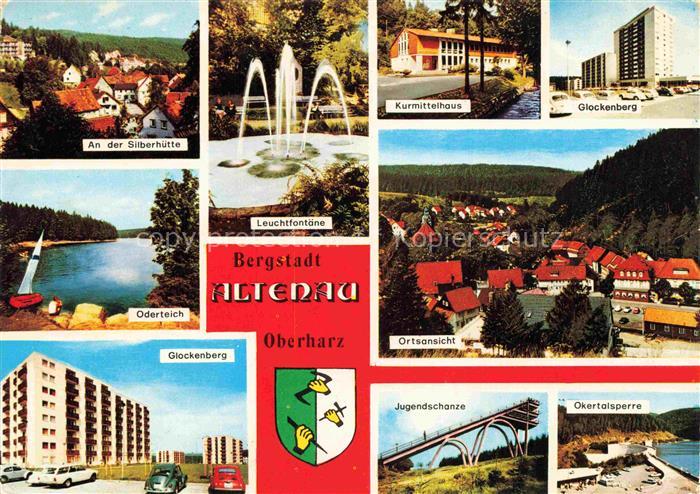 Altenau Harz Gemkenthal Niedersachsen An der Silberhuette Leuchtfontaene Kurmitt