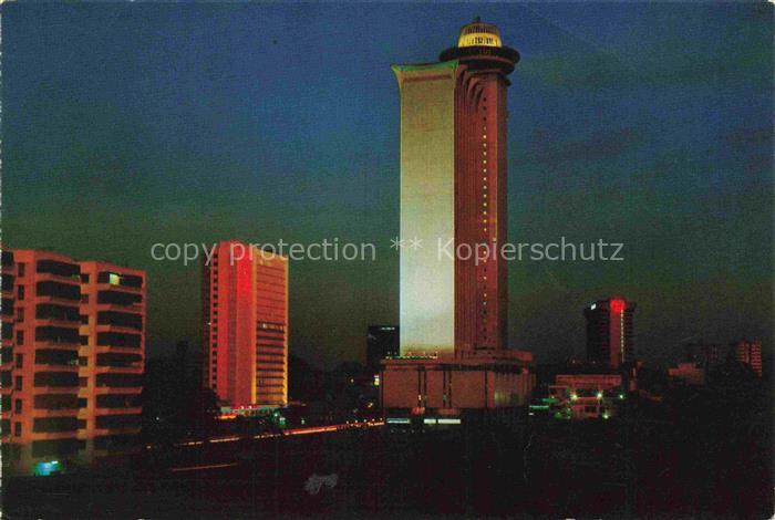 Singapore SP Night View of Mandarin Hotel