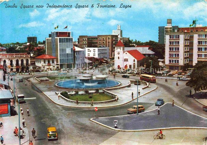 Lagos  Nigeria Tinubu Square now Independence Square and Fountaine