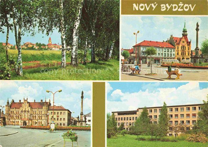 Novy Bydzov Neubydzow Neubidschow CZ Celkovy pohled od Cidliny Namesti Miru a ho