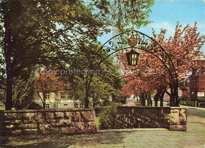 Northeim Niedersachsen Eingang zu den Anlagen am Bleichewall mit Adolf Galland J