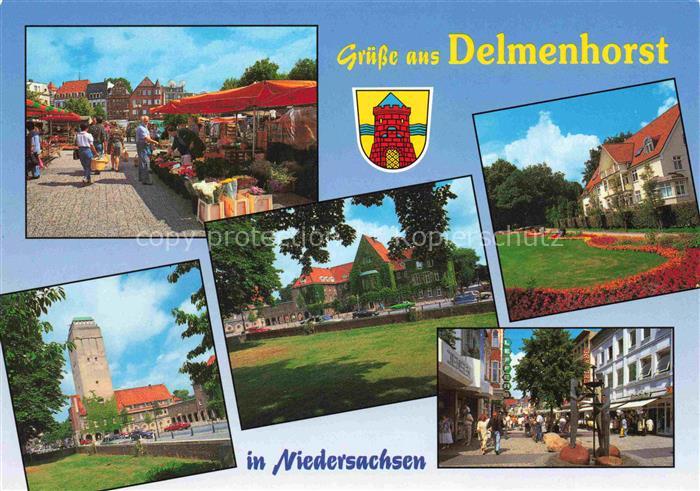 Delmenhorst Niedersachsen Markt Kirche Park Fussgaengerzone
