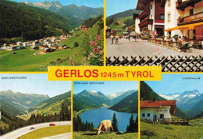 Gerlos Zillertal Tirol AT Panorama Ortspartie Gerlosstrasse Durlass Speicher Lac