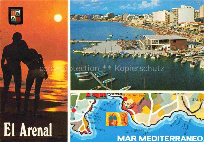 El Arenal Mallorca ES Atardecer Vista desde el Club Nautico