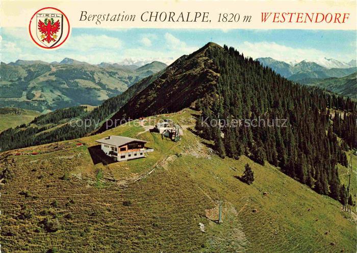 Westendorf  Brixental Tirol AT Bergstation Choralpe Fliegeraufnahme
