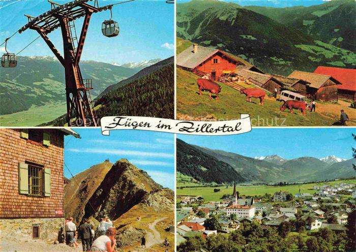 Fuegen Zillertal Tirol AT Spieljochbahn Geoldsalm Kellerjoch Panorama