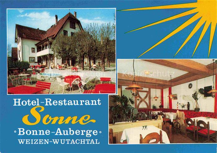 Weizen Wutachtal Stuehlingen BW Hotel Restaurant Sonne Freiterrasse Gaststube