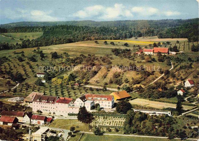 Jestetten BW Sanatorium Schlossberg und Kreispflegeheim Fliegeraufnahme
