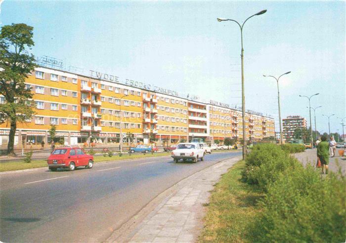 Pila al Piastow Schneidemuehl Pommern PL Strassenpartie