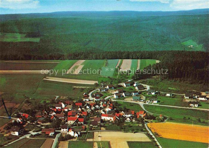 Hasselberg Main-Spessart Hasloch Bayern Fliegeraufnahme Gasthof Hirschen