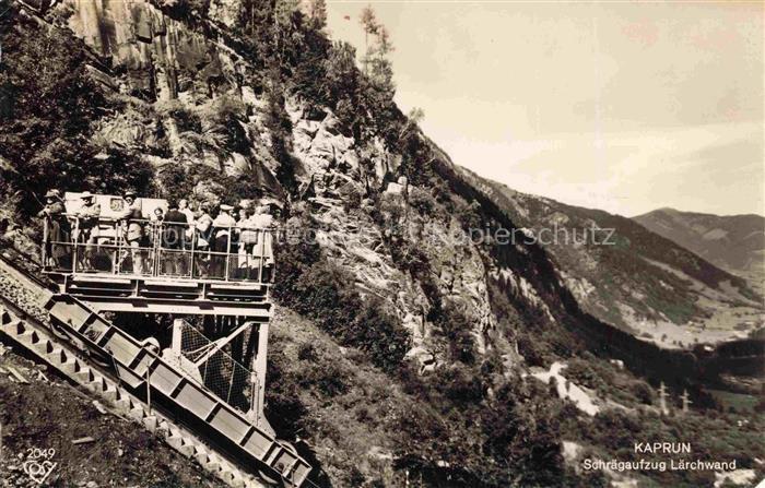 Kaprun Pinzgau-Pongau Salzburg AT Schraegaufzug Laerchwend Bergbahn Felsen Talbl