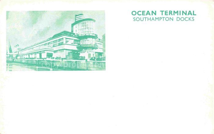 SOUTHAMPTON  UK Ocean-Terminal Docks Hafengebaeude Art-Deco Moderne