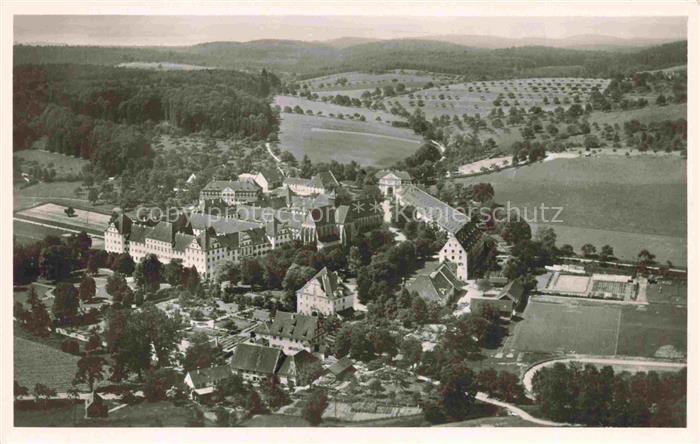 Salem Baden Zisterzienser-Abtei Kloster Felder Baeume Luftbild