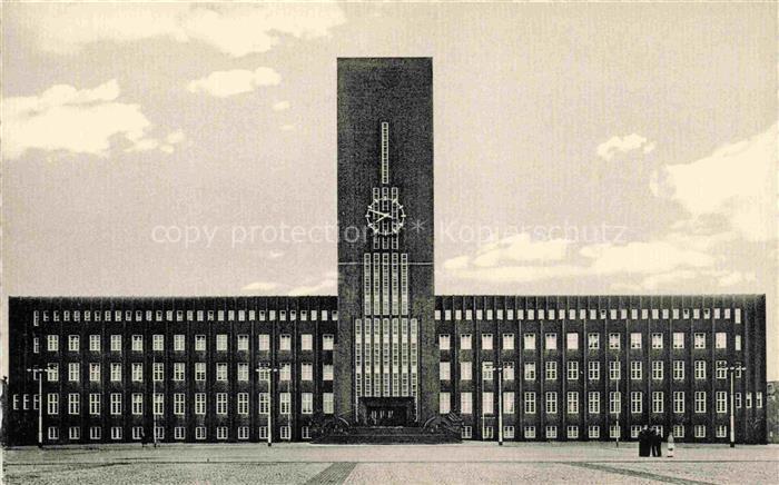 Wilhelmshaven  CITY Rathaus Uhrturm Fassade Platz Expressionismus