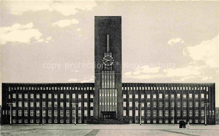 Wilhelmshaven  CITY Rathaus Uhrturm Fassade Platz Expressionismus