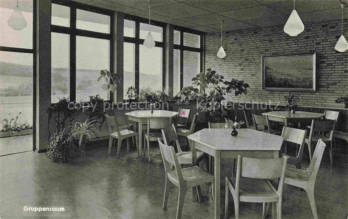 Unsen Suentel Hameln Niedersachsen Gruppenraum Erholungsheim Innenraum Tische Pf