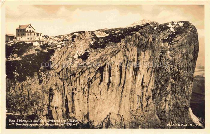 BERCHTESGADEN Bayern Stoeckerhaus Untersberg Berghuette Kalkfels Alpen