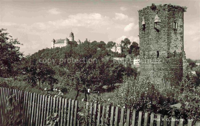 Montabaur Westerwald Rheinland-Pfalz Schloss Wolfsturm Burgturm Bergfestung Obst