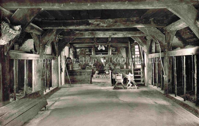 CELLE  Niedersachsen Bomann-Museum Diele Bauernhaus Holzbalken Fachwerk Innenrau