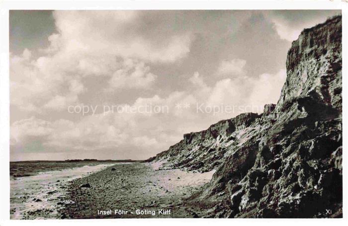 Goting Wyk Foehr Schleswig-Holstein Kliff Steilkueste Nordsee Felsstrand Geroell