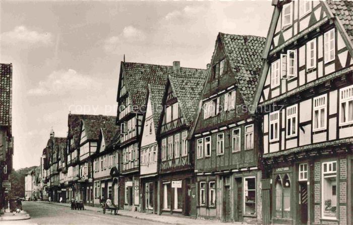 CELLE  Niedersachsen Schuhstrasse Fachwerkzeile Renaissance Altstadt Strassenzei