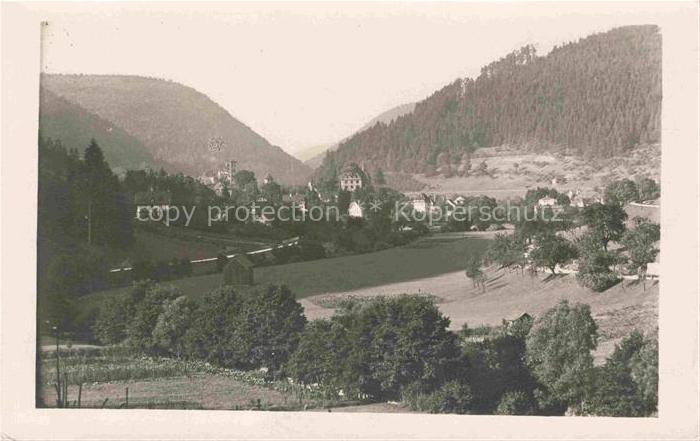 Hirsau Luftkurort Klosterruine Schwarzwald Nagoldtal Villen Talblick